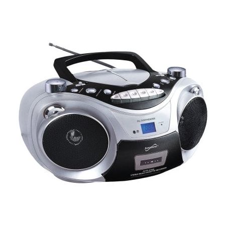 Supersonic SC-739BT SLV Portable Bluetooth Audio System (Silver)