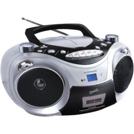 Supersonic SC-739BT SLV Portable Bluetooth Audio System (Silver)